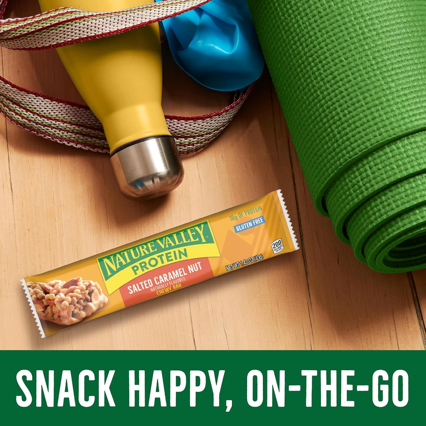 Nature Valley Protein Chewy Bars – Focus Fuel for Commuters and Remote Professionals, No Refrigeration Needed Peanut Butter Dark Chocolate 10 Count