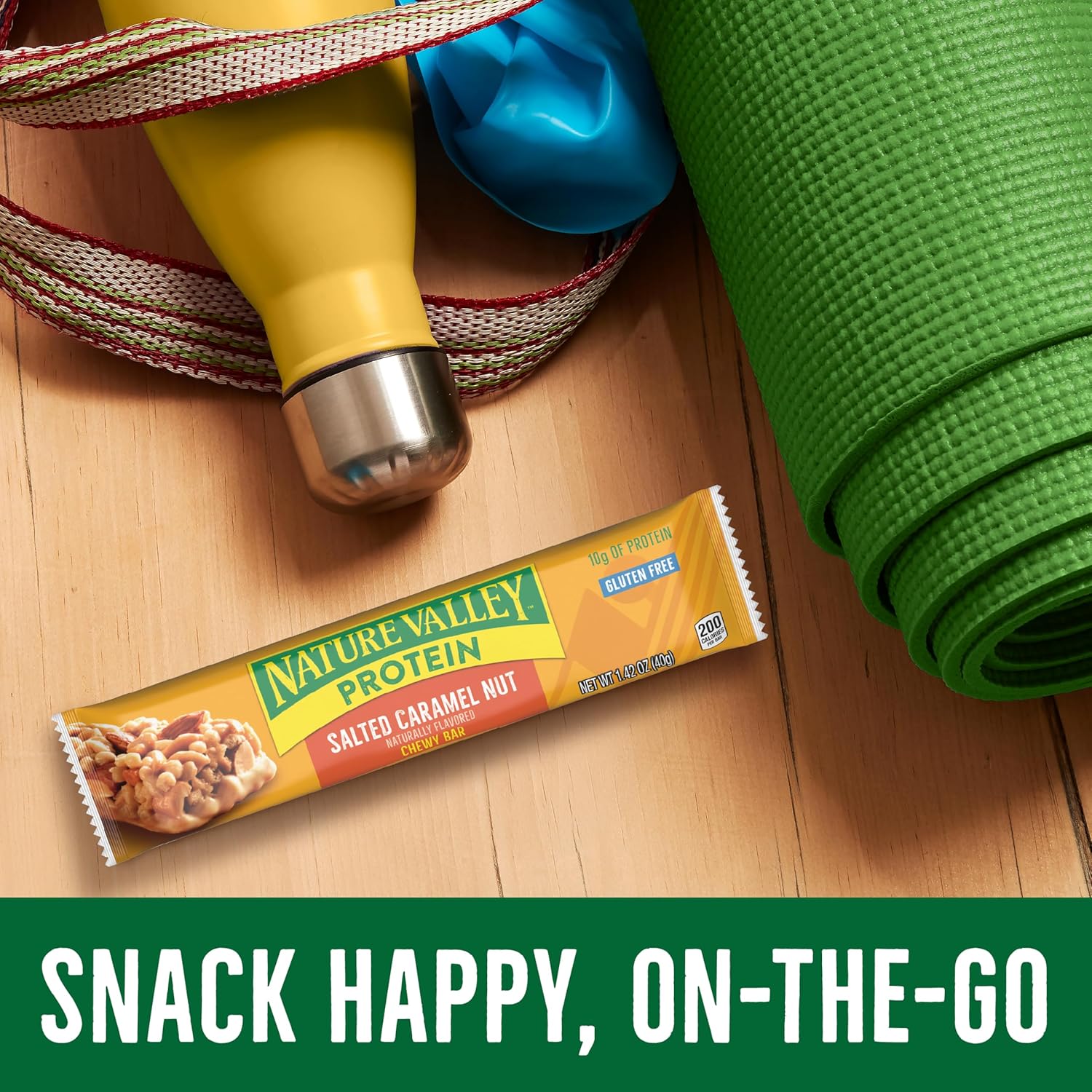 Nature Valley Protein Chewy Bars – Focus Fuel for Commuters and Remote Professionals, No Refrigeration Needed Peanut Butter Dark Chocolate 10 Count