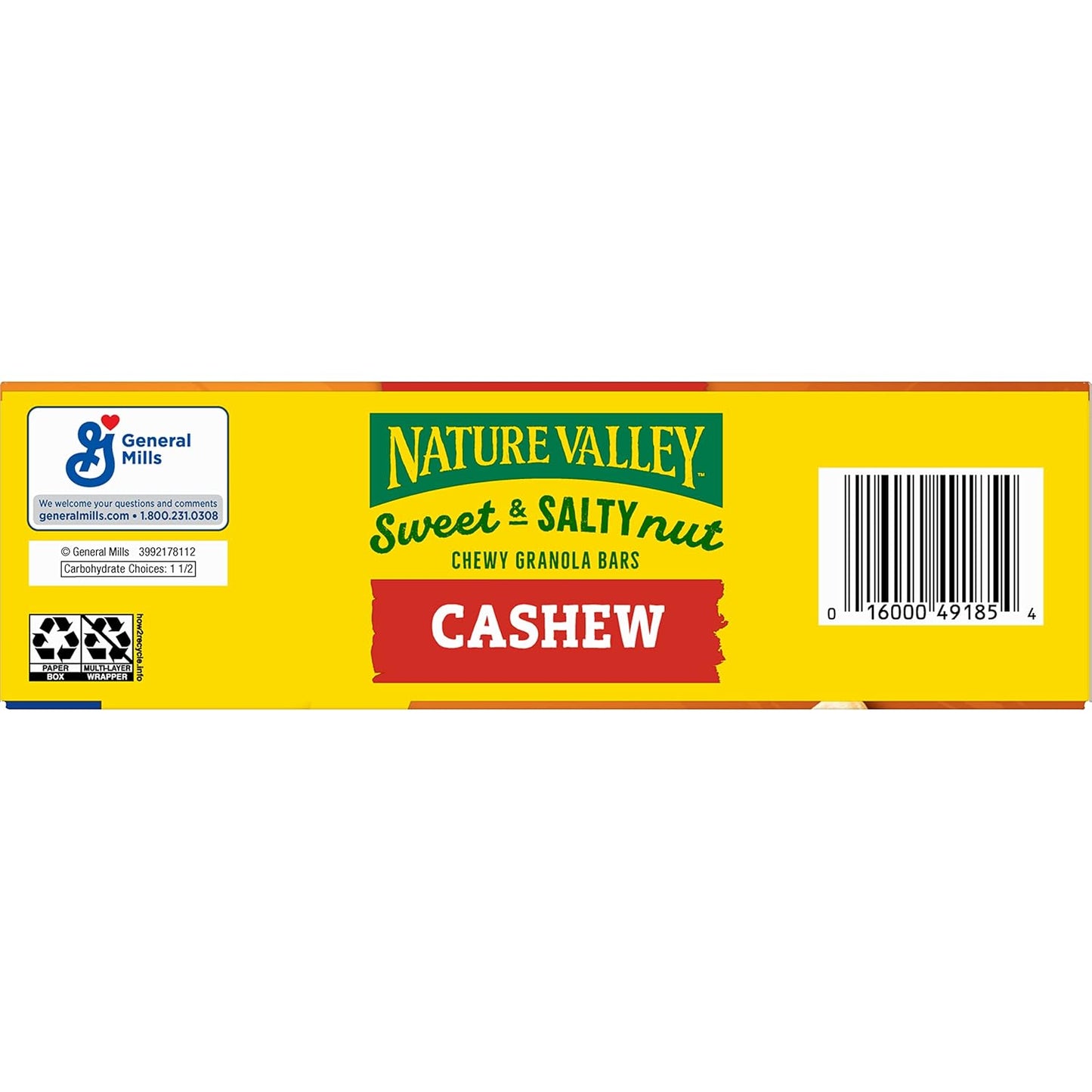 Nature Valley Sweet and Salty Nut Granola Bars – Better-for-You Family Snack with Fiber and Protein, Salted Caramel