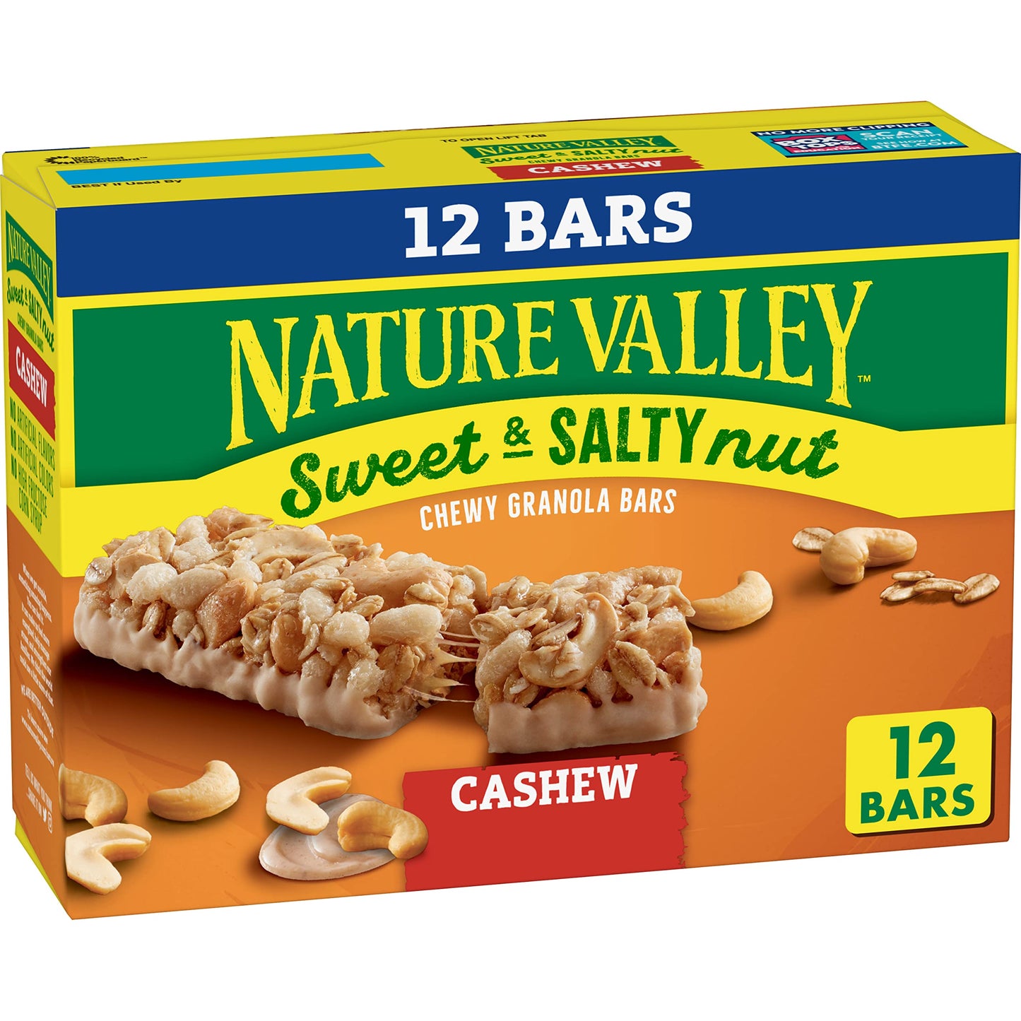 Nature Valley Sweet and Salty Nut Granola Bars – Better-for-You Family Snack with Fiber and Protein, Salted Caramel