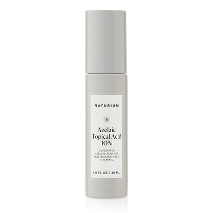 Naturium Azelaic Topical Acid 10% with Niacinamide & Vitamin C, Family-Friendly Sensitive Skin Serum for Bathroom Vanity