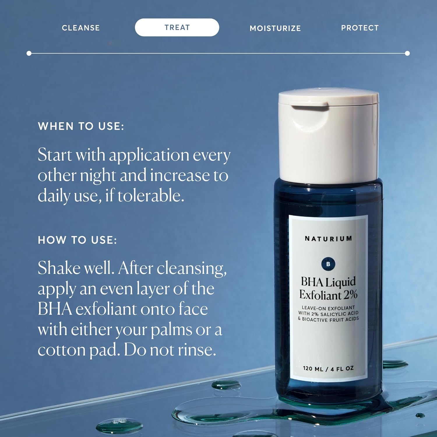 Naturium BHA Liquid Exfoliant 2% – Barrier-Friendly Leave-On Exfoliant, Dermatologist-Tested Salicylic Acid for Reactive Skin