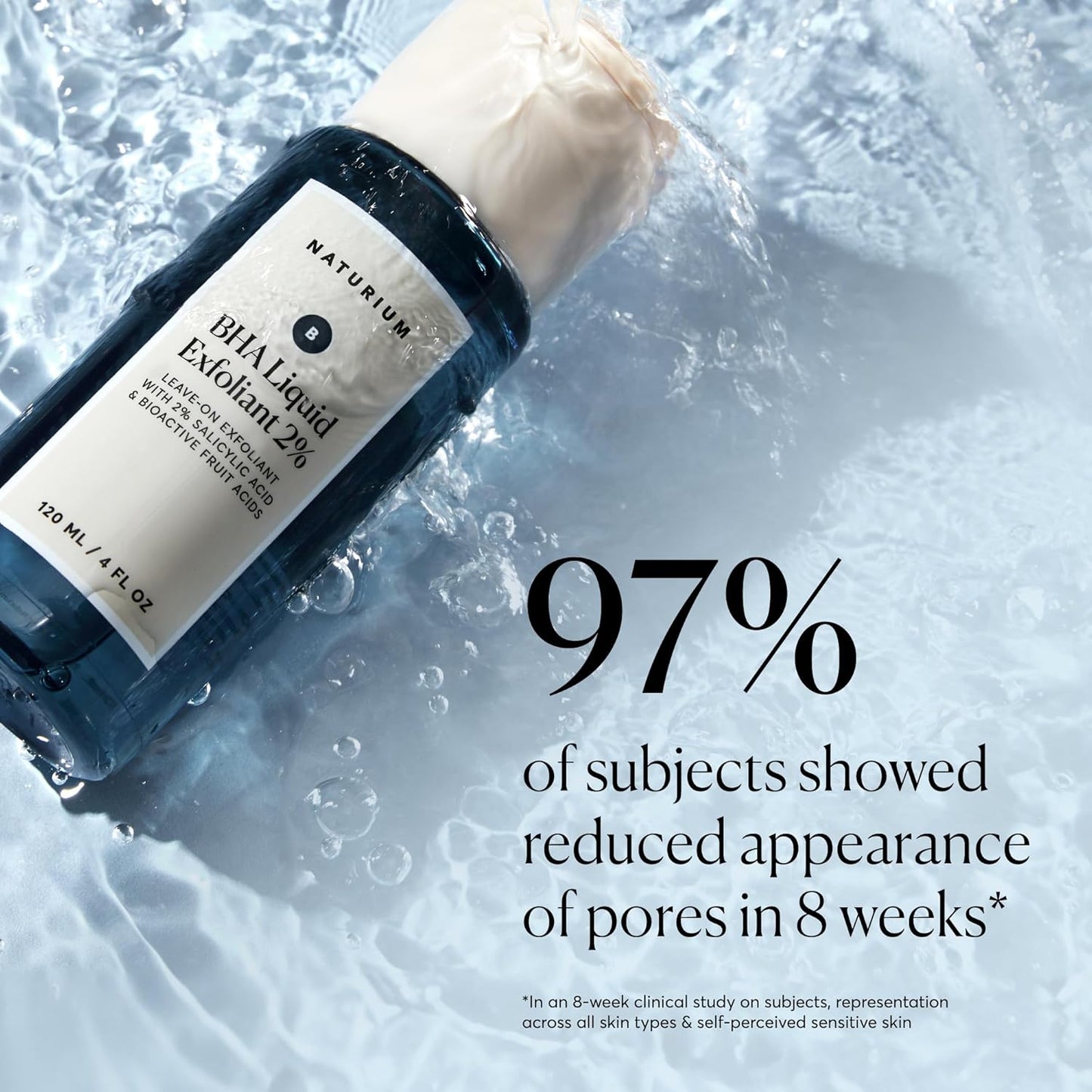 Naturium BHA Liquid Exfoliant 2% – Barrier-Friendly Leave-On Exfoliant, Dermatologist-Tested Salicylic Acid for Reactive Skin