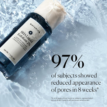 Naturium BHA Liquid Exfoliant 2% – Barrier-Friendly Leave-On Exfoliant, Dermatologist-Tested Salicylic Acid for Reactive Skin