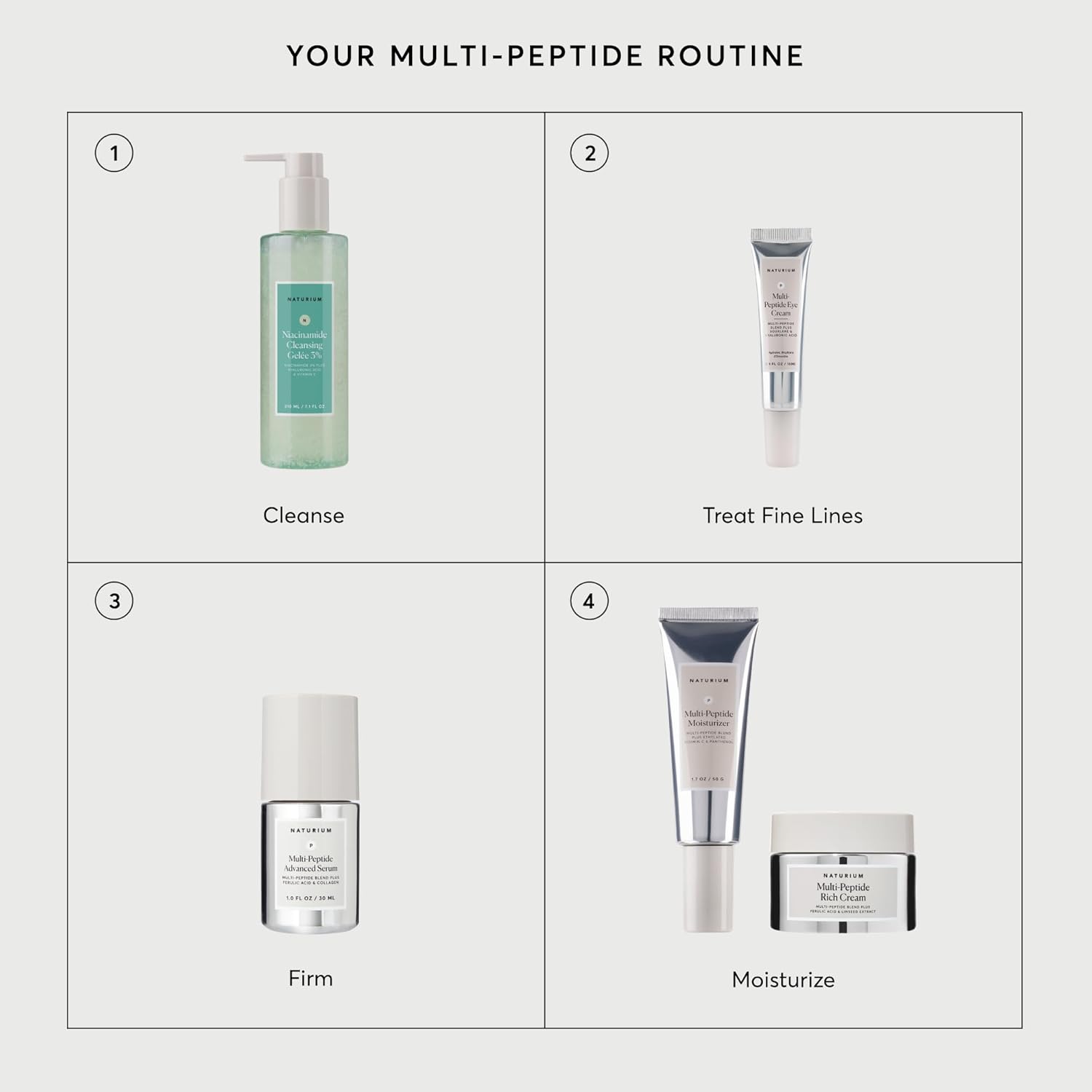 Naturium Multi-Peptide Advanced Serum – Self-Care Beauty Essential for Wind-Down Bath Time Routine