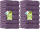 12 - Plum - 6 Hand Towels (Pack of 2)