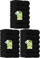 18 - Black - 6 Hand Towels (Pack of 3)