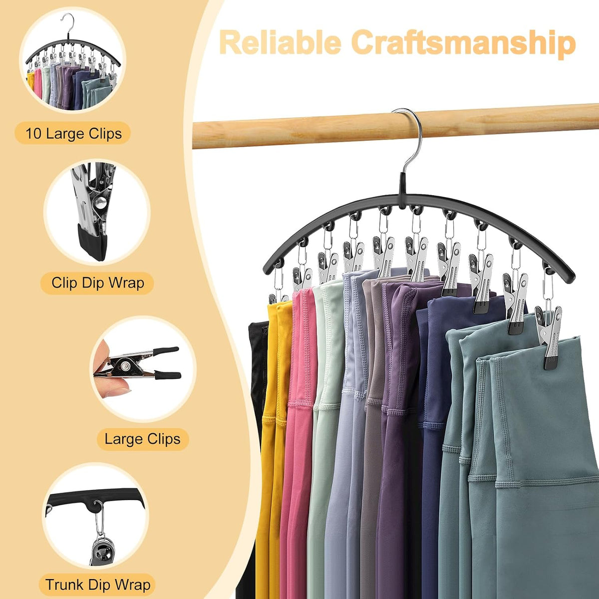 NeatFix Closet Storage Hanger – Cohesive Home Styling in White, Ivory, and Gray Tones