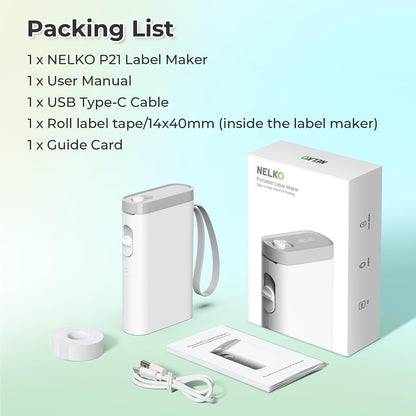 Nelko P21 Mini Thermal Label Printer – Creative Gift for Crafters and Etsy Sellers