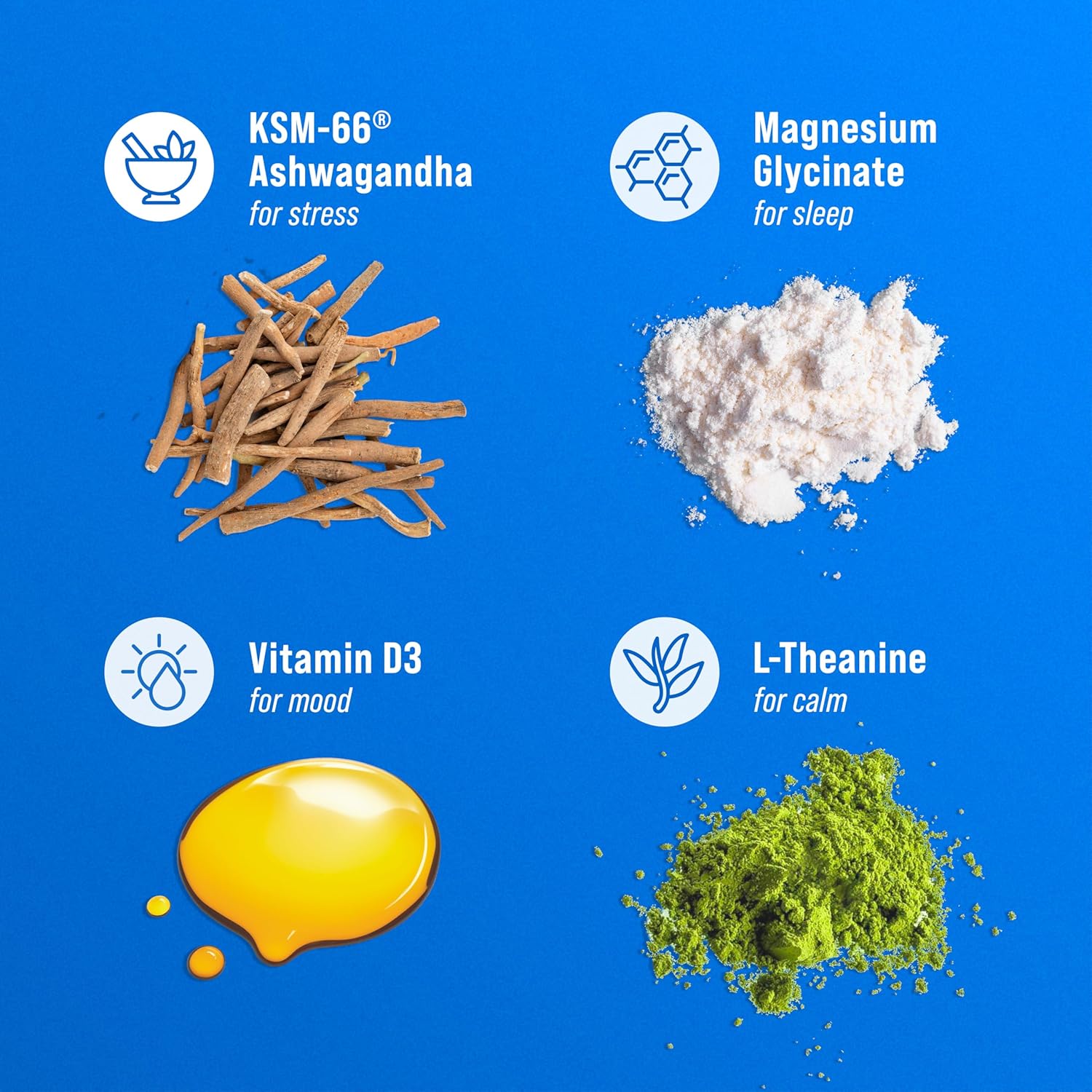 Nello Supercalm Clean Label Adaptogen Powder, No Fillers or Proprietary Blends for Intentional Pantry and Supplement Routine