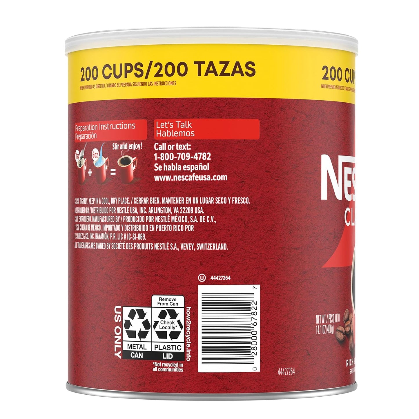 NESCAFÉ CLÁSICO Instant Coffee – Effortless Everyday Cup, Neutral Dark Roast for Minimal Counters