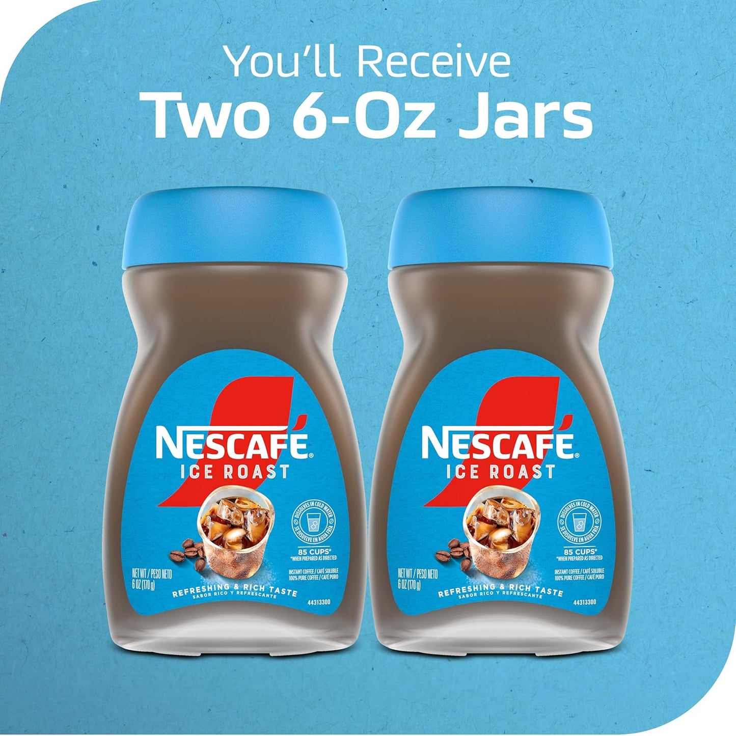 NESCAFÉ Ice Roast Instant Iced Coffee – Portable Cold Coffee for Campsites and Road Trip Coolers, No Equipment