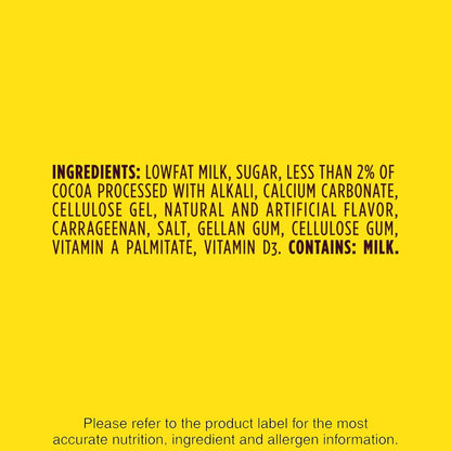 Nesquik Chocolate Lowfat Milk 8 oz Bottles – Quick Breakfast Drink for Busy Office Mornings