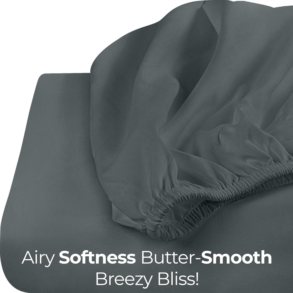 Nestl Brushed Microfiber Queen Fitted Sheet – Hotel-Like Comfort Sheet for Restorative Sleep, Fade Resistant