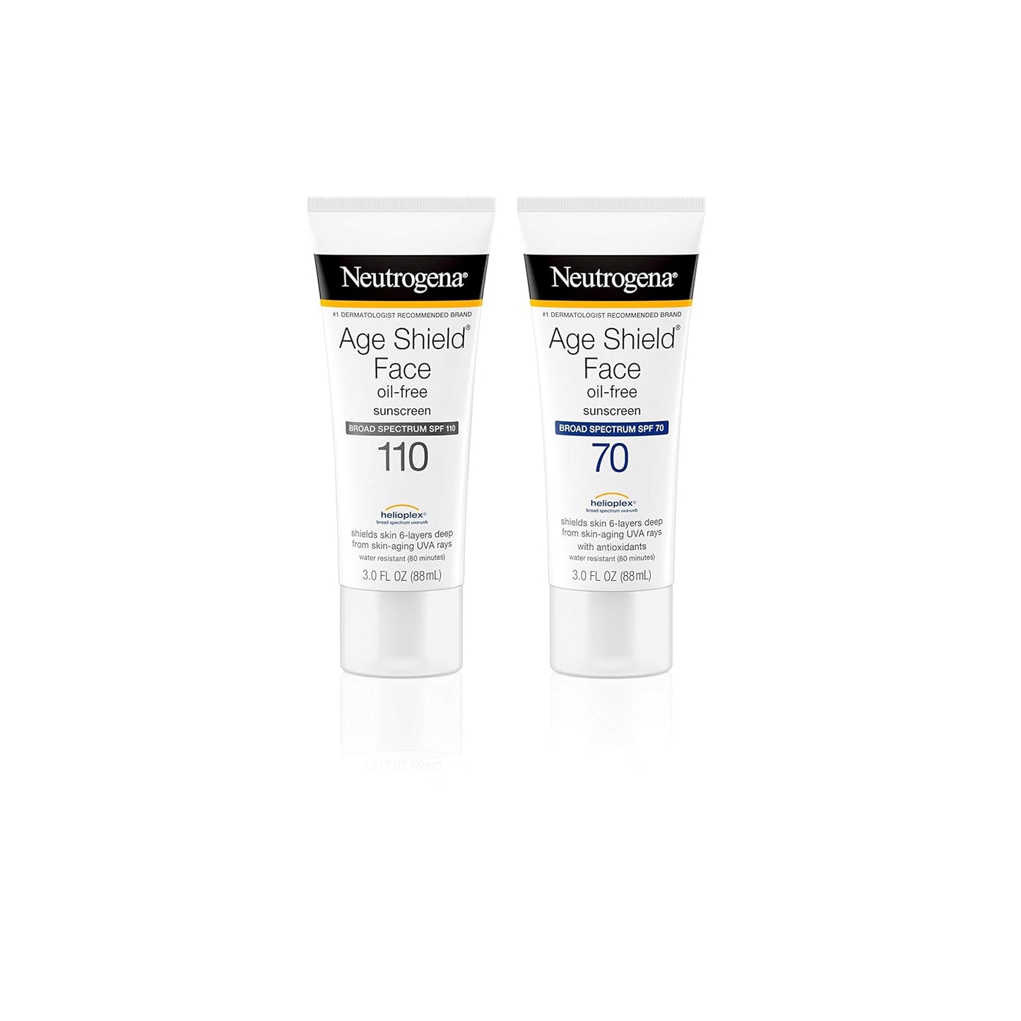 Neutrogena Age Shield Face Sunscreen SPF 70 – Dermatologist-Recommended Sun Care to Reduce Breakouts on Sensitive Skin