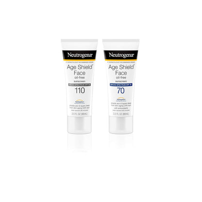 Neutrogena Age Shield Face Sunscreen SPF 70 – Dermatologist-Recommended Sun Care to Reduce Breakouts on Sensitive Skin