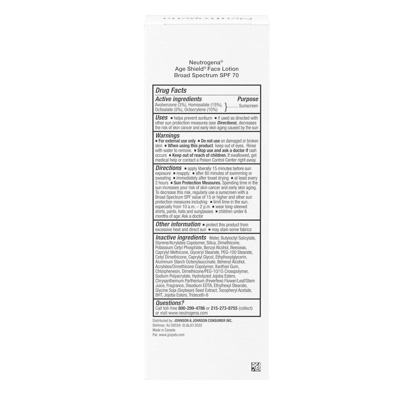 Neutrogena Age Shield Face Sunscreen SPF 70 – Dermatologist-Recommended Sun Care to Reduce Breakouts on Sensitive Skin