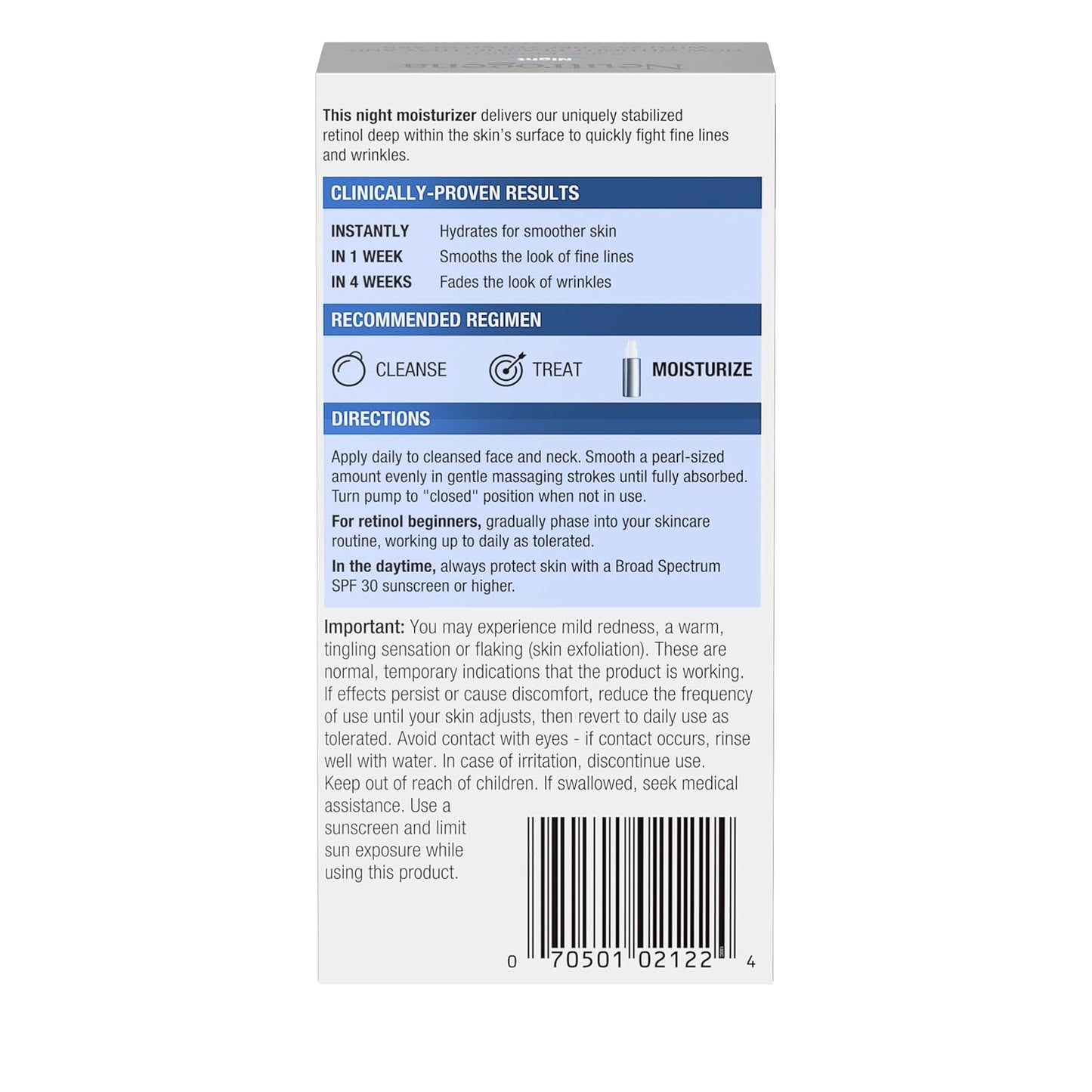 Neutrogena Anti-Wrinkle Retinol Moisturizer – Mindful Nightly Skincare Routine for Smoother, Plumper Skin