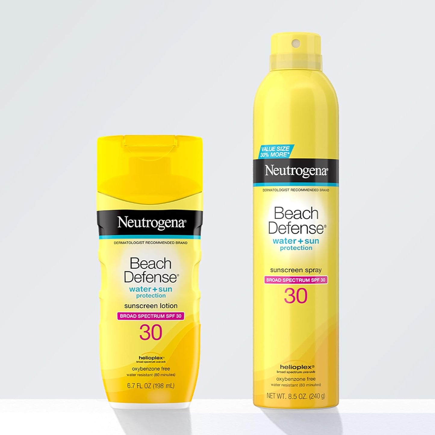 Neutrogena Beach Defense SPF 30 Sunscreen Spray for Sensitive Skin, Free of Oxybenzone and Octinoxate, 8.5 oz
