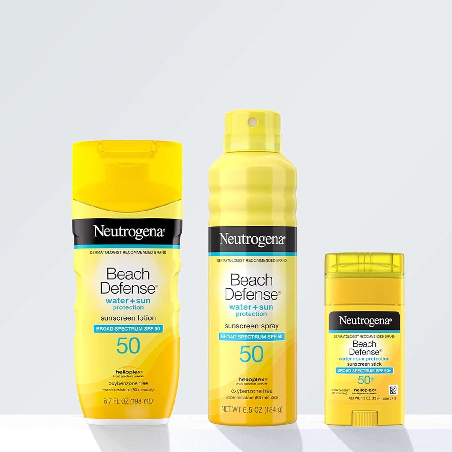 Neutrogena Beach Defense Sunscreen Stick SPF 50 – Portable Sun Protection for Hiking and Trail Adventures