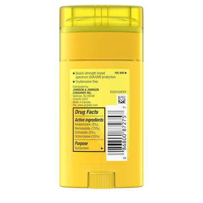 Neutrogena Beach Defense Sunscreen Stick SPF 50 – Portable Sun Protection for Hiking and Trail Adventures