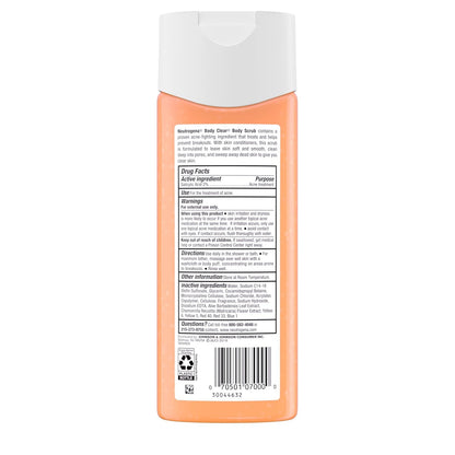 Neutrogena Body Clear Acne Body Wash and Scrub 2% Salicylic Acid – Thoughtful Gift for Teens Struggling with Body Acne
