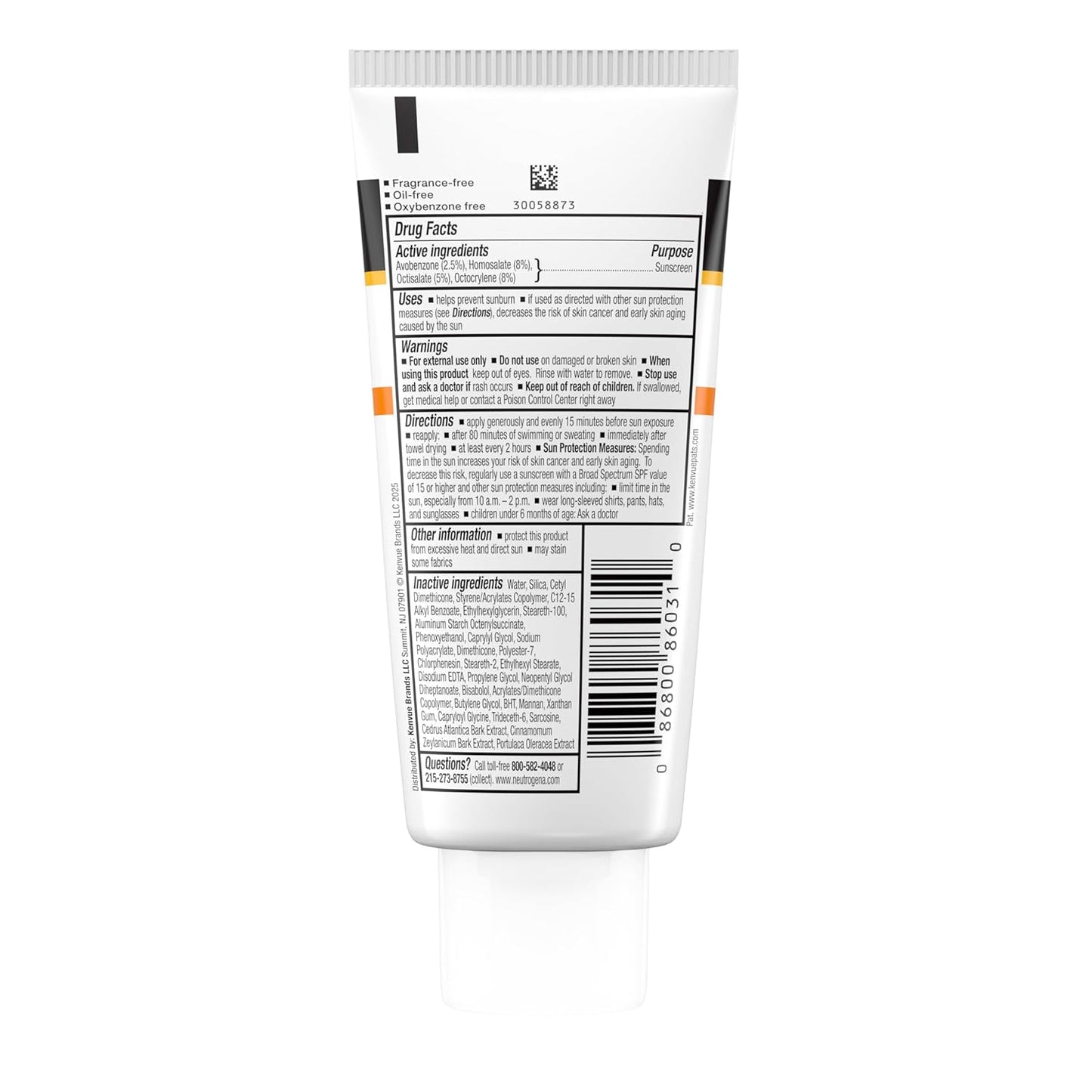 Neutrogena Clear Face Sunscreen SPF 30 – No-White-Cast Workday Lotion for Office and Zoom Calls