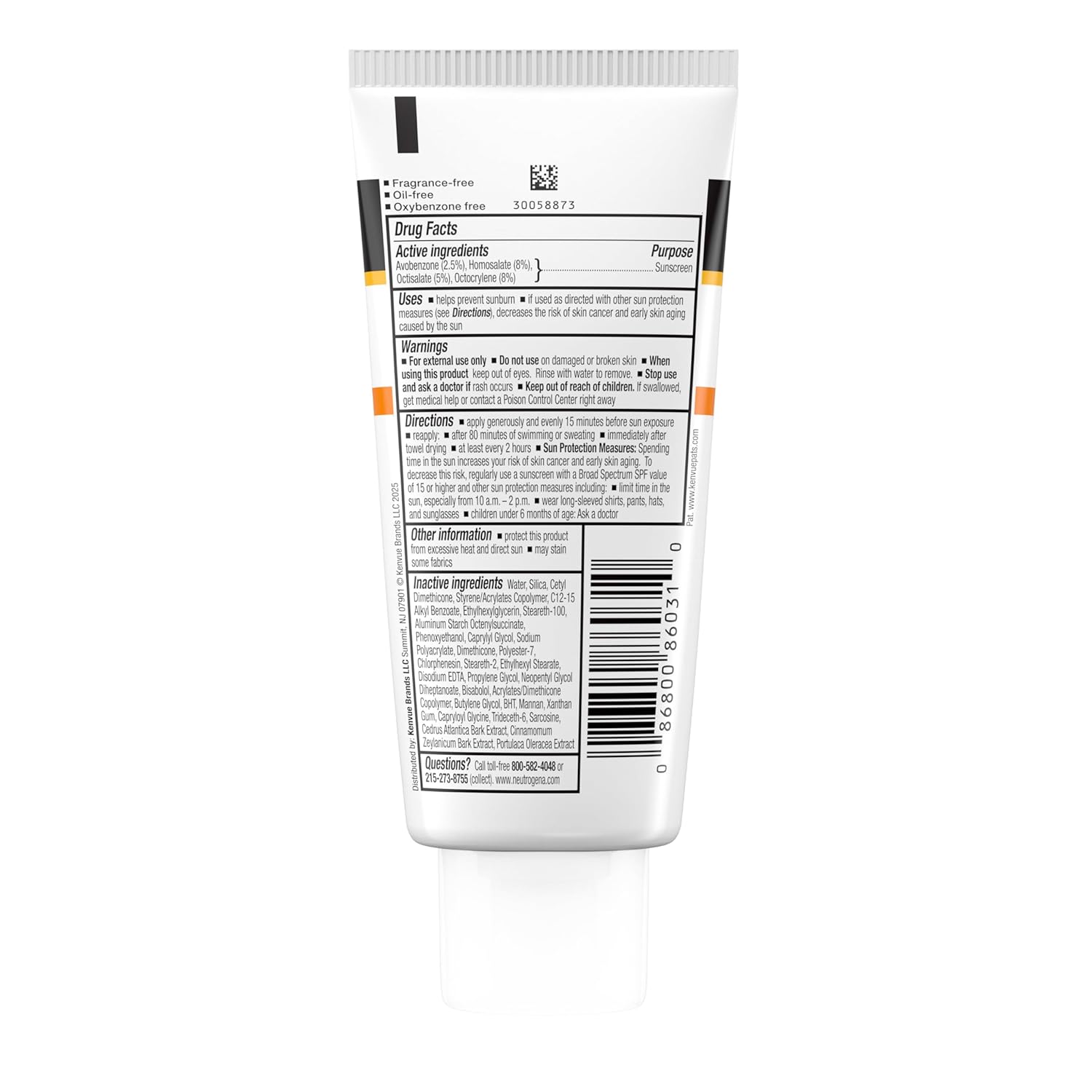 Neutrogena Clear Face Sunscreen SPF 30 – No-White-Cast Workday Lotion for Office and Zoom Calls