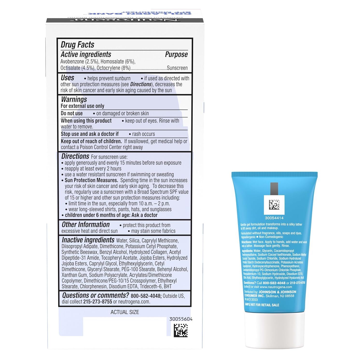 Neutrogena Collagen Bank Face Moisturizer – Wind-Down Skincare Moment for Bathroom Counter, Micro-Peptide Firming