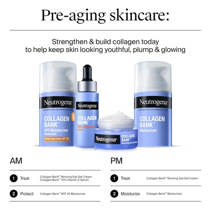Neutrogena Collagen Bank Reviving Eye Cream – Streamlined Anti-Aging Eye Care, One Jar Five Benefits