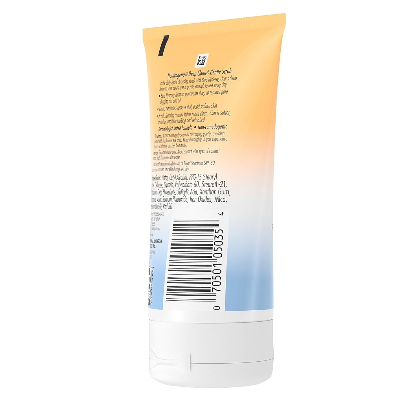 Neutrogena Deep Clean Gentle Scrub – Teen Skincare Starter for Acne-Prone Young Skin, 4.2 fl. oz