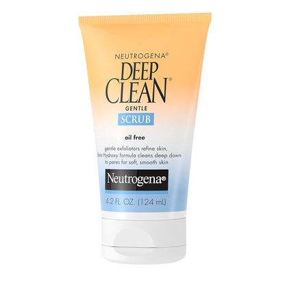 Neutrogena Deep Clean Gentle Scrub – Teen Skincare Starter for Acne-Prone Young Skin, 4.2 fl. oz