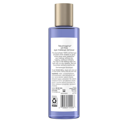 Neutrogena Eye Makeup Remover – Soothing Aloe & Cucumber Nightly Cleanse for Waterproof Mascara