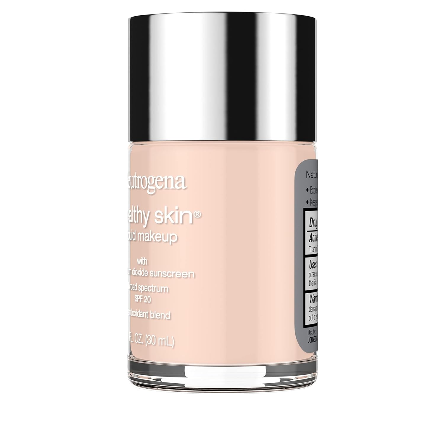 Neutrogena Healthy Skin Liquid Foundation – Quick Morning Base for Busy Professionals, 3-in-1 with SPF 20