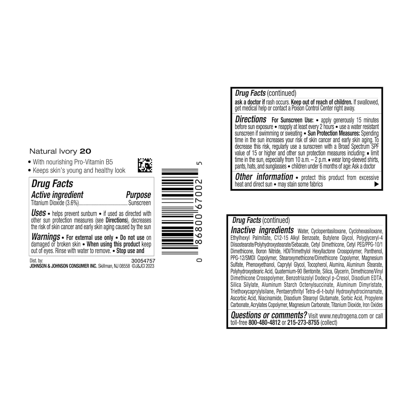 Neutrogena Healthy Skin Liquid Foundation – Quick Morning Base for Busy Professionals, 3-in-1 with SPF 20