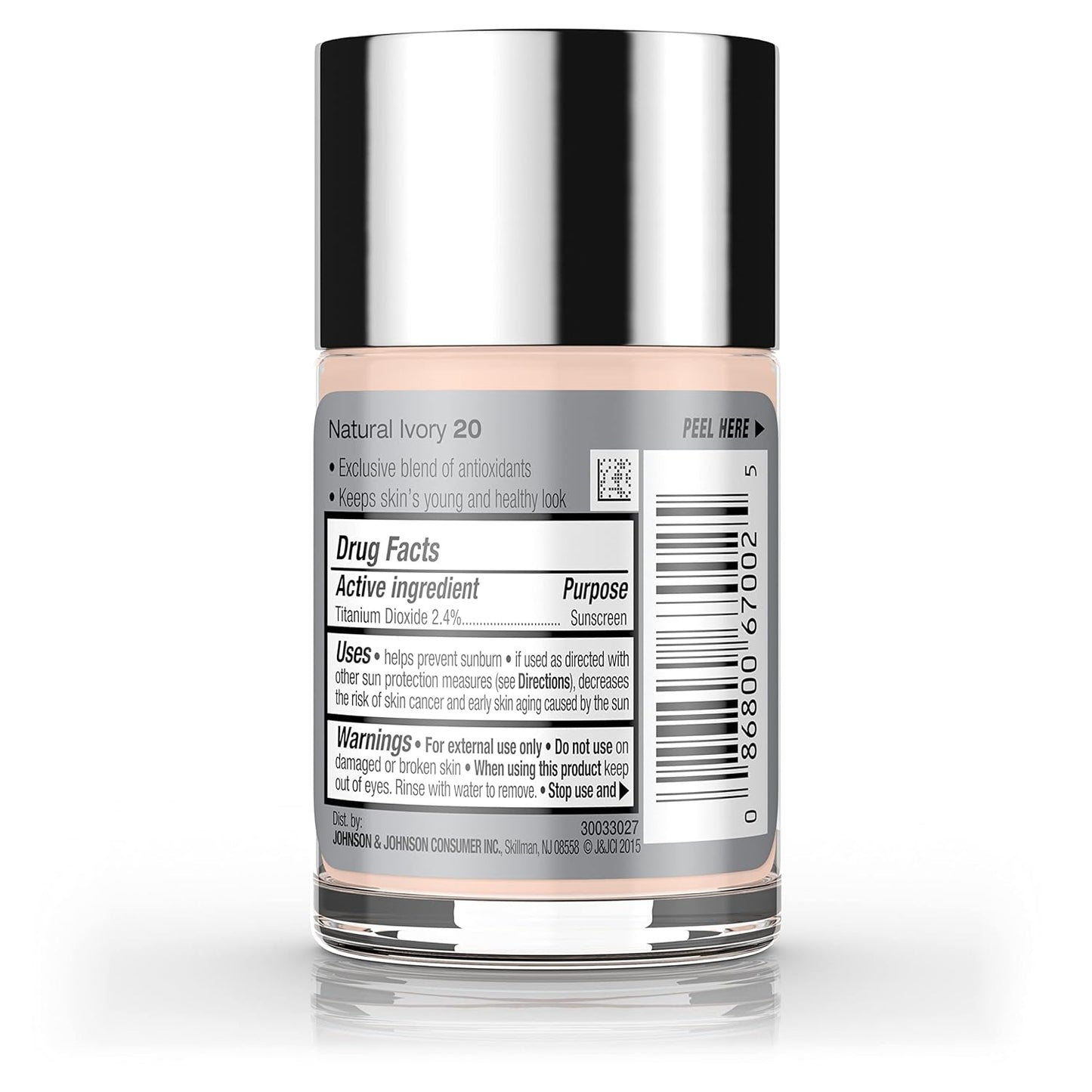 Neutrogena Healthy Skin Liquid Foundation – Quick Morning Base for Busy Professionals, 3-in-1 with SPF 20