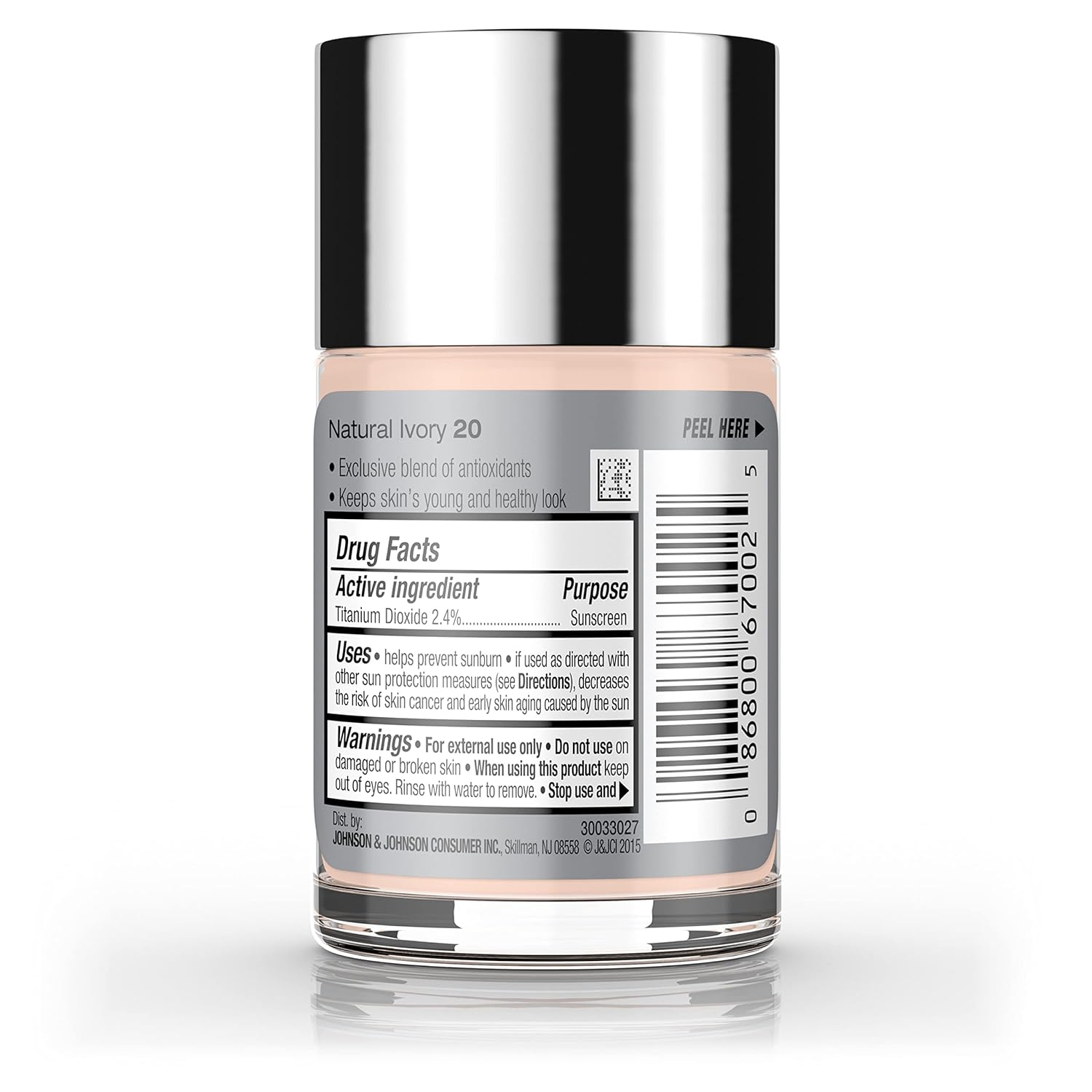 Neutrogena Healthy Skin Liquid Foundation – Quick Morning Base for Busy Professionals, 3-in-1 with SPF 20