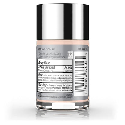Neutrogena Healthy Skin Liquid Foundation – Quick Morning Base for Busy Professionals, 3-in-1 with SPF 20