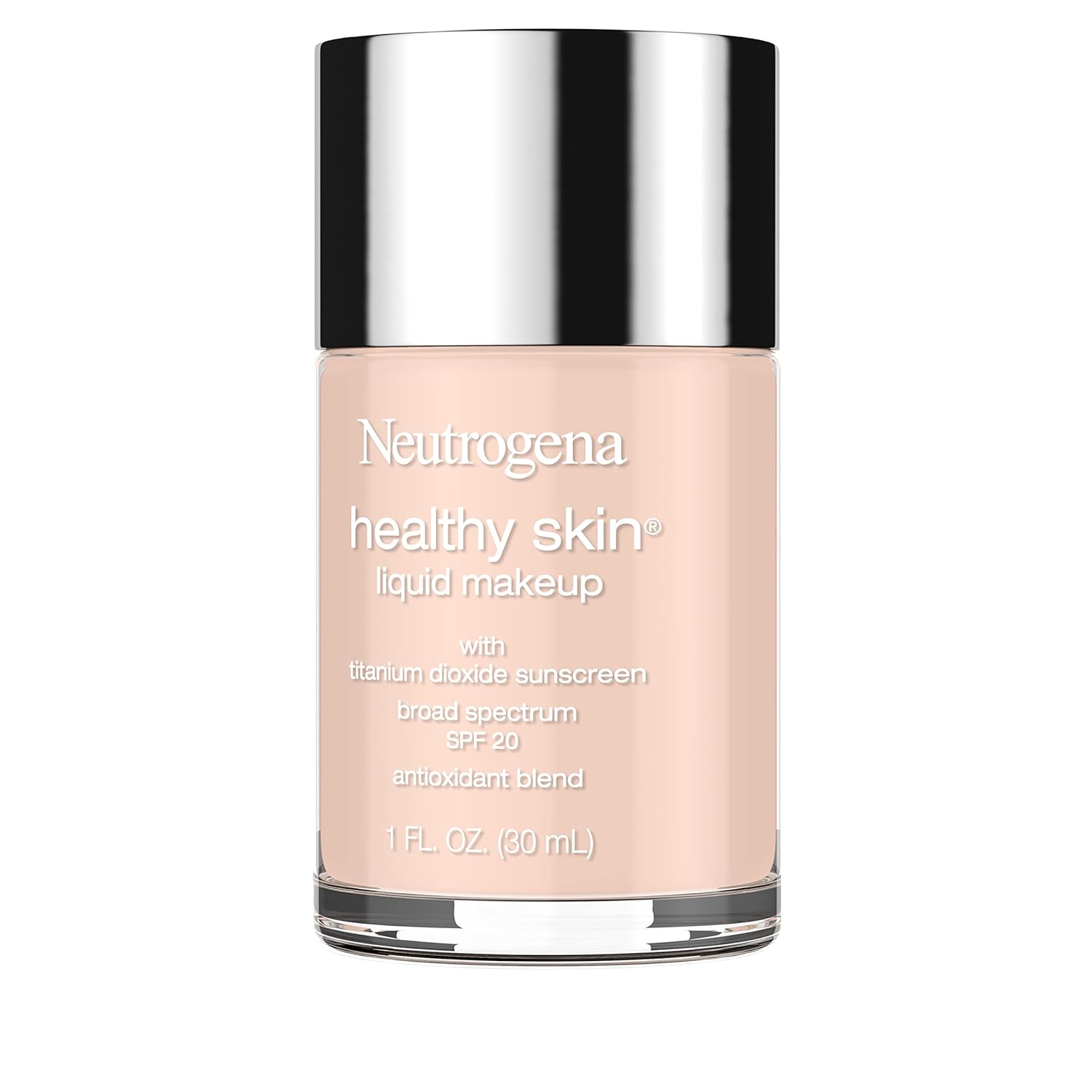 Neutrogena Healthy Skin Liquid Foundation – Quick Morning Base for Busy Professionals, 3-in-1 with SPF 20