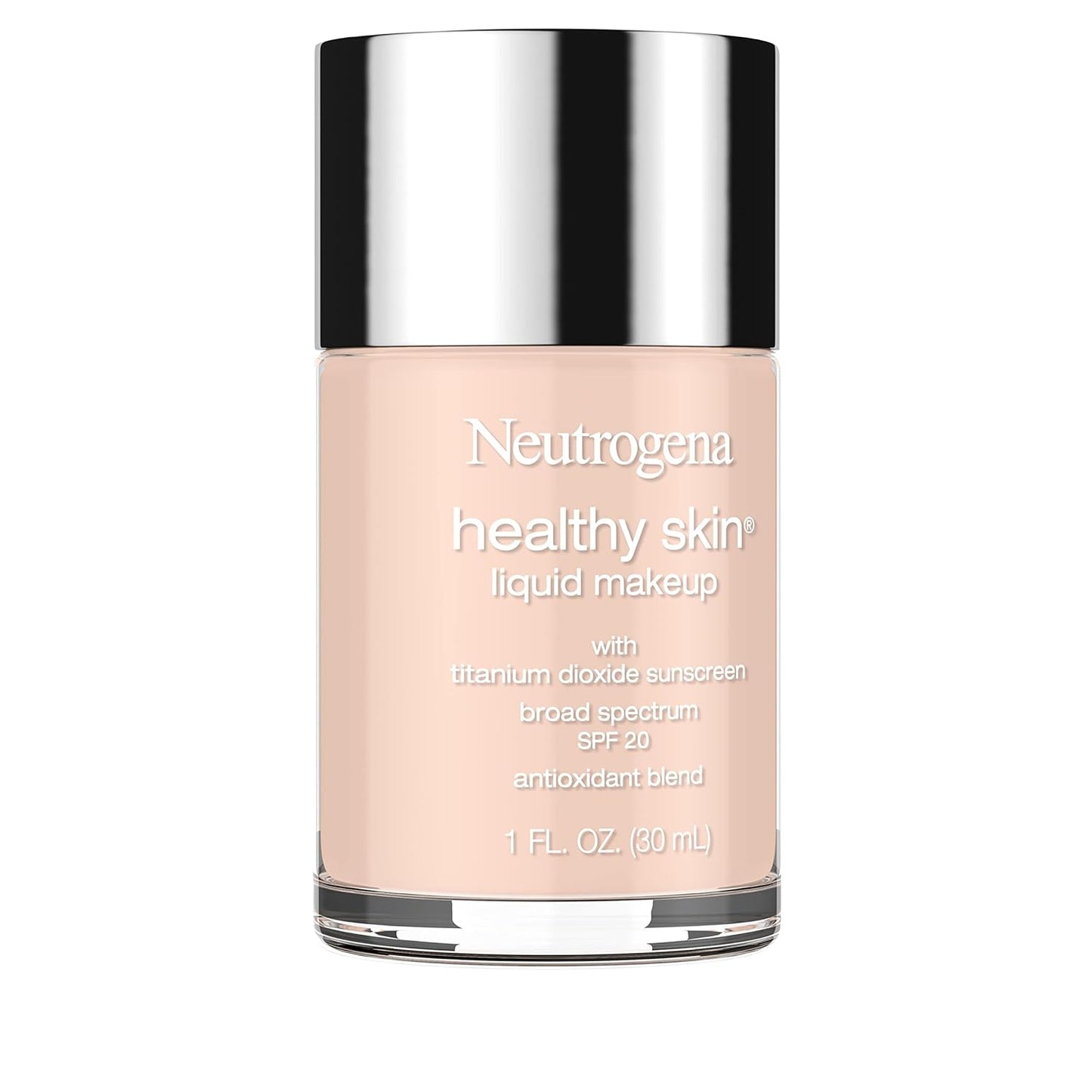 Neutrogena Healthy Skin Liquid Foundation – Quick Morning Base for Busy Professionals, 3-in-1 with SPF 20