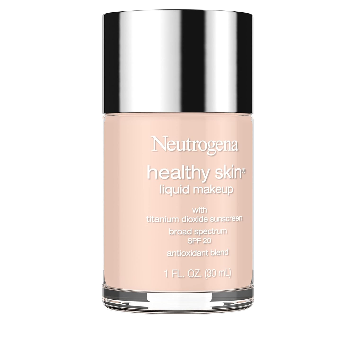 Neutrogena Healthy Skin Liquid Foundation – Quick Morning Base for Busy Professionals, 3-in-1 with SPF 20