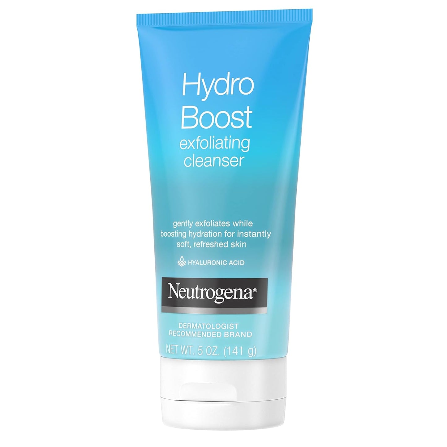 Neutrogena Hydro Boost Daily Exfoliating Facial Cleanser – Hydrating Hyaluronic Acid Gel-Cream for Mindful Morning and Evening Routines