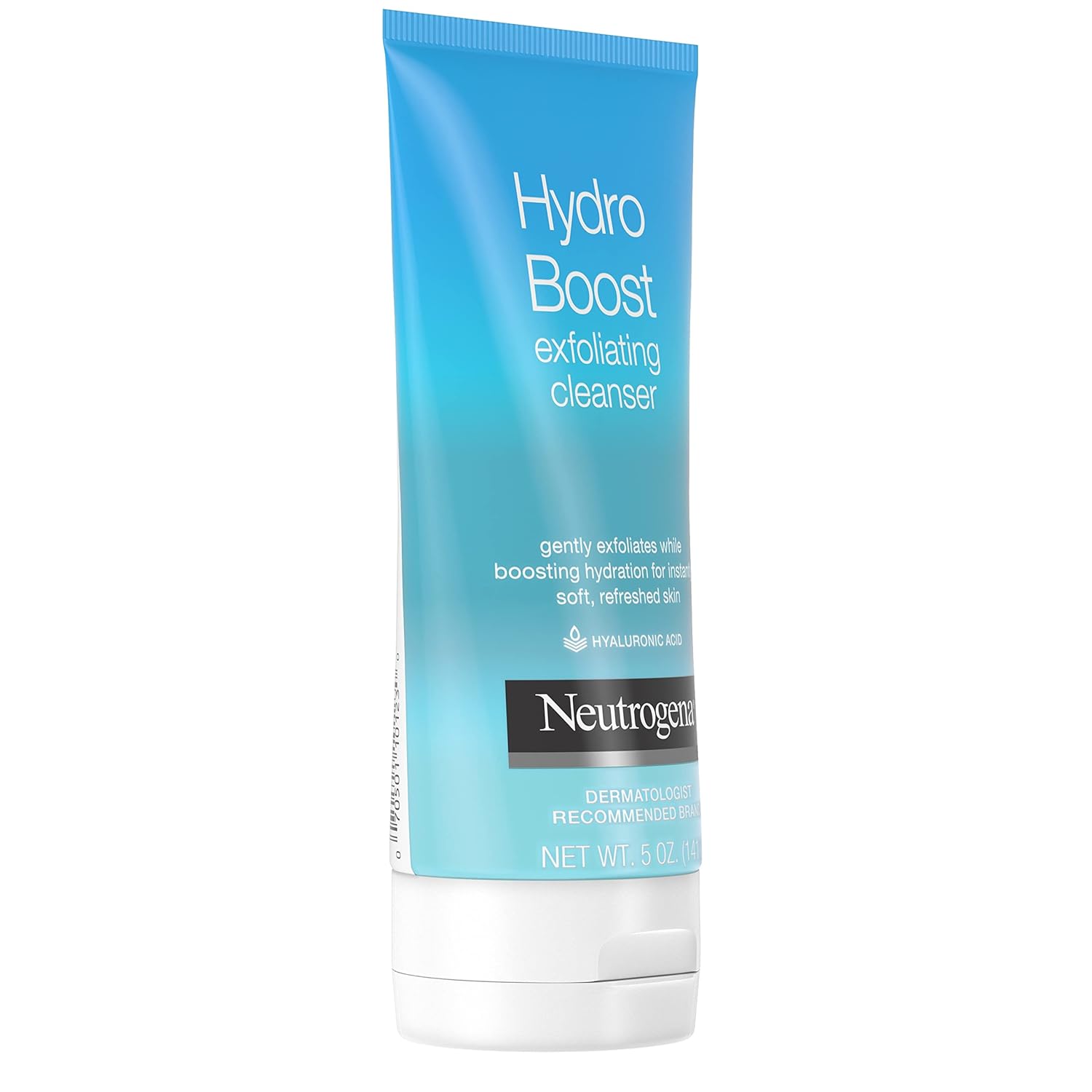 Neutrogena Hydro Boost Daily Exfoliating Facial Cleanser – Hydrating Hyaluronic Acid Gel-Cream for Mindful Morning and Evening Routines