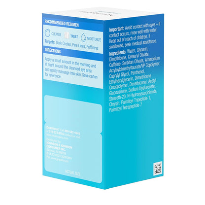 Neutrogena Hydro Boost Eye Cream – Nighttime Wind-Down Hydration for Dark Circles, Fragrance-Free Under Eye Cream with Peptides