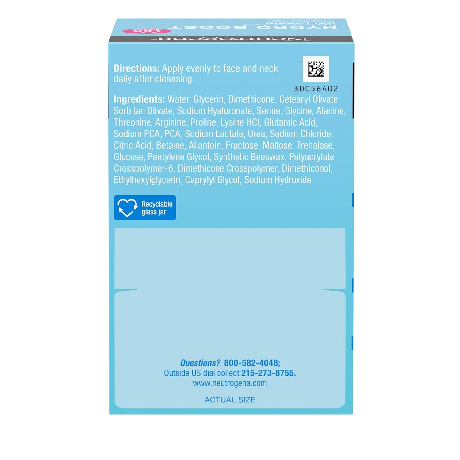 Neutrogena Hydro Boost Hyaluronic Acid Moisturizer and Foaming Gel Cleanser Duo – Mindful Evening Self-Care Routine for Dry Skin