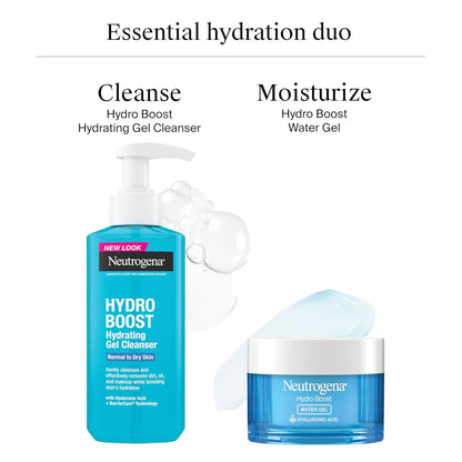 Neutrogena Hydro Boost Hydrating Face Wash & Makeup Remover – Two-in-One Simplifying Cleanser for an Uncluttered Vanity, 7.8 fl oz