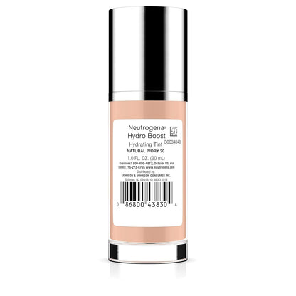 Neutrogena Hydro Boost Hydrating Tint – Daily Skincare Makeup Ritual for a Plumping, Radiant Complexion, Lightweight Water-Gel Tint