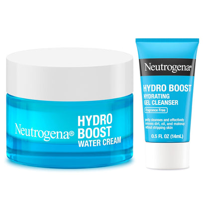 Neutrogena Hydro Boost Water Cream Bundle – Stress-Relief Nighttime Moisturizer for Dry, Sensitive Skin