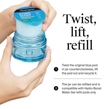 Neutrogena Hydro Boost Water Gel Refill – Cooling Hydration Step for Calming Nightly Self-Care