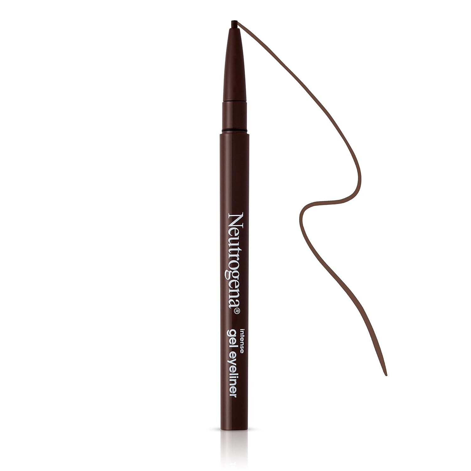 Neutrogena Intense Gel Eyeliner – Clean Beauty Staple for a Capsule Makeup Kit, Single-Stroke Pigment